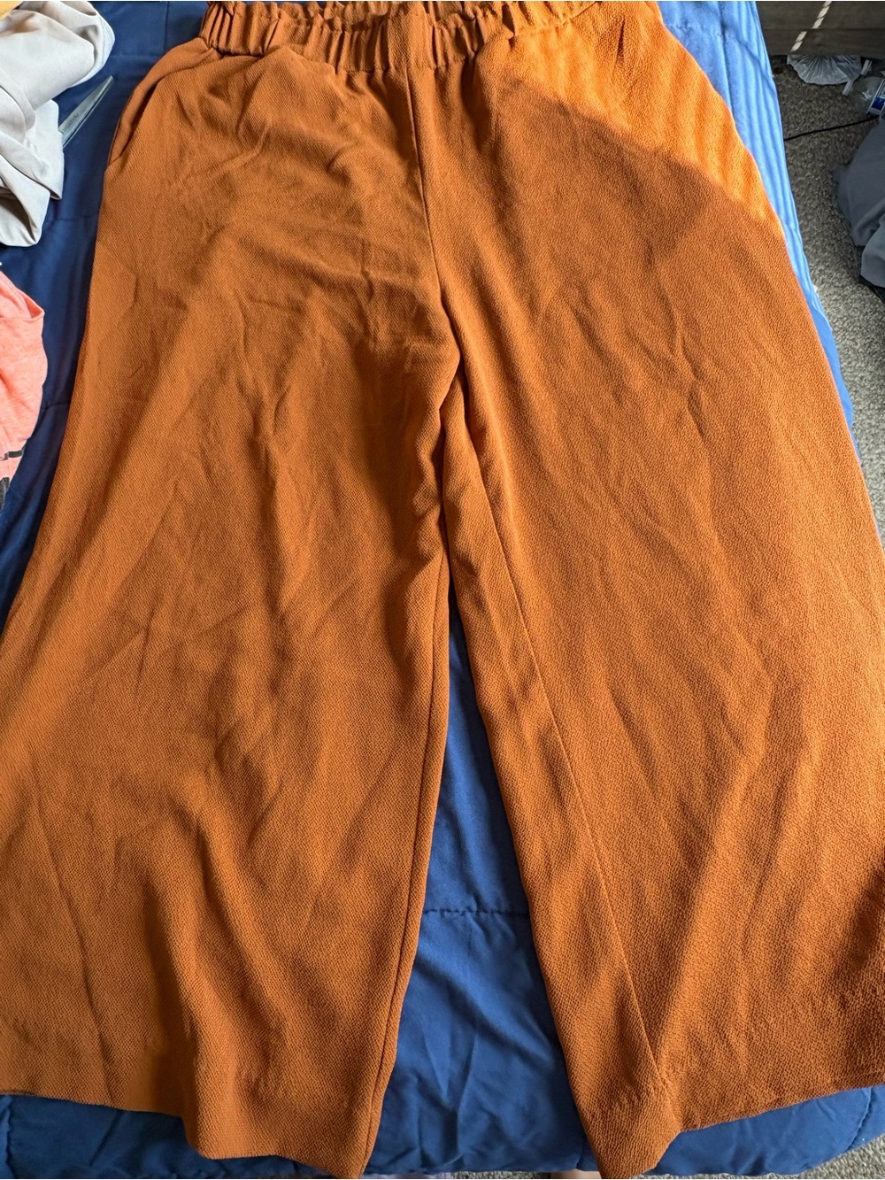 H&M Orange Wide-Leg Pull-On Kids Pants